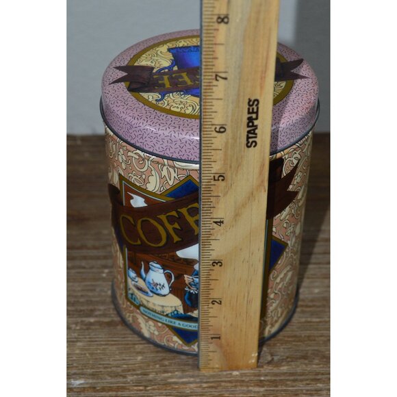 Kitchen Coffee Vintage Style Tin Display Décor Retro Metal Canister FLAWS - Picture 10 of 11